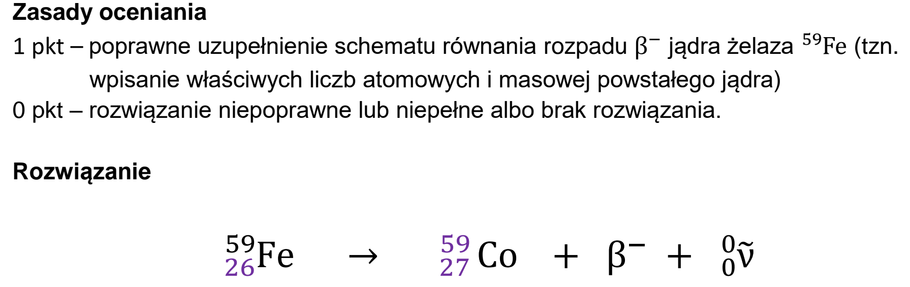 Matura dodatkowa, czerwiec 2026, odpowiedź do zadania 11.1