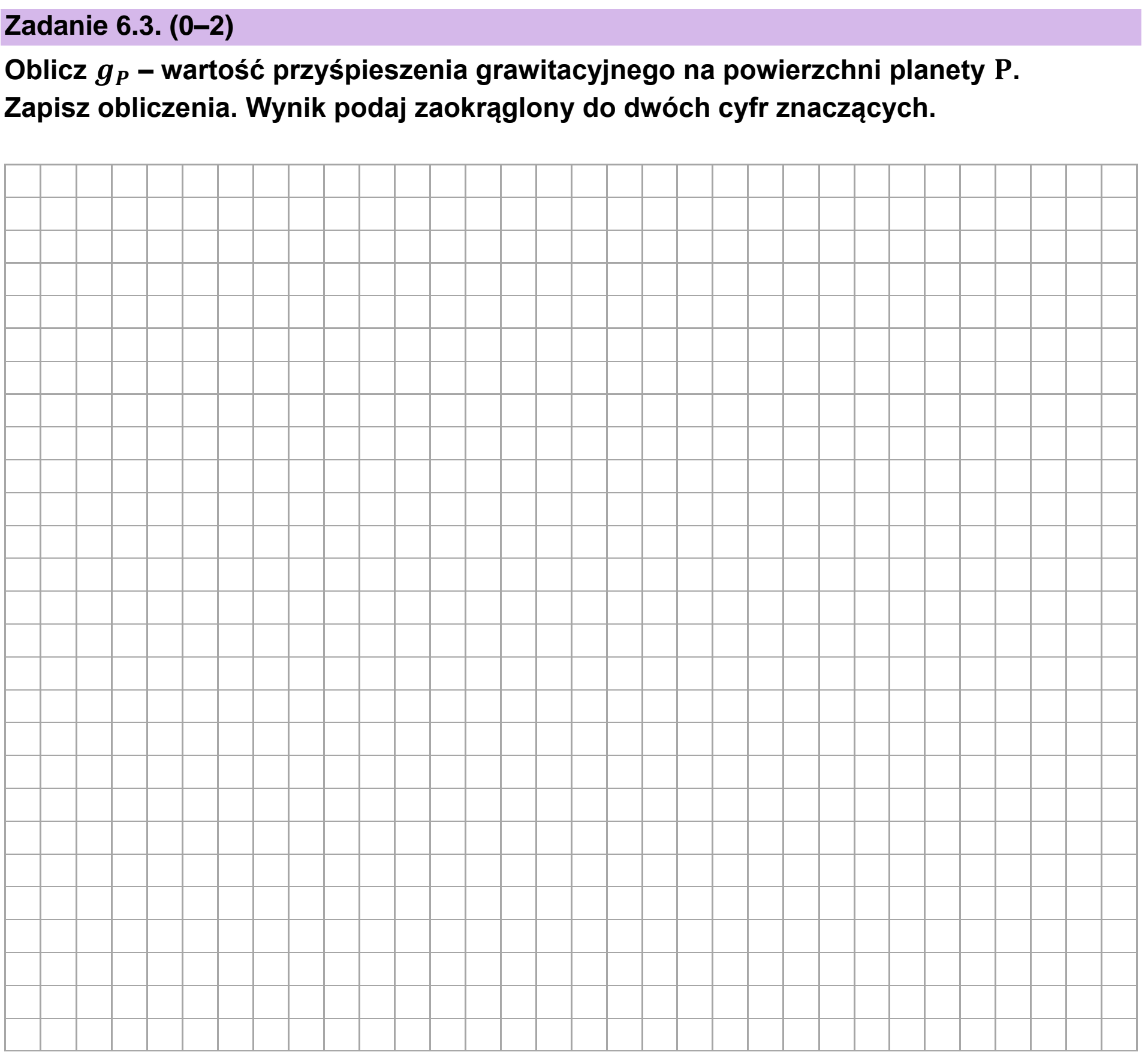 Matura dodatkowa, czerwiec 2026, zadanie 6.3
