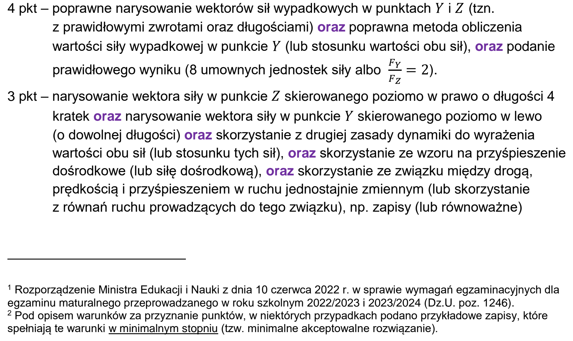 Matura próbna, grudzien 2022, odpowiedź do zadania 1.1