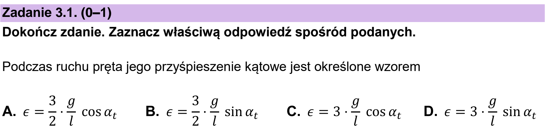 Matura próbna, grudzien 2022, zadanie 3.1