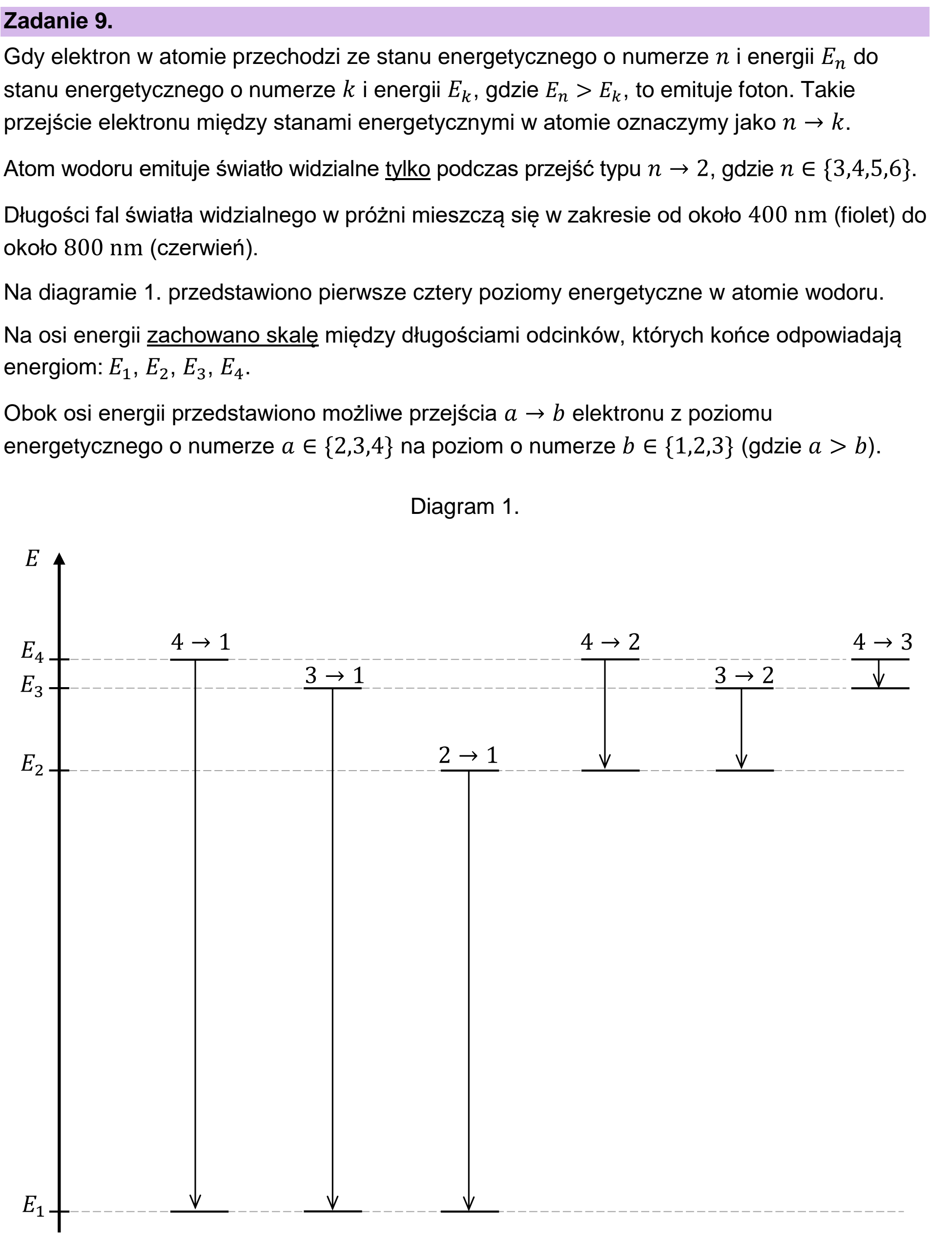 Matura próbna, grudzien 2024, wstęp zadania 9