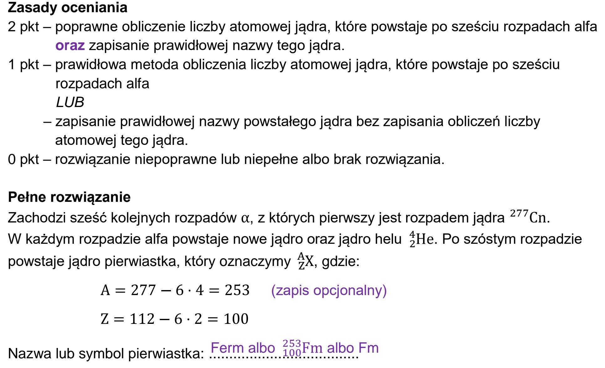 Matura, maj 2023, odpowiedź do zadania 11.2