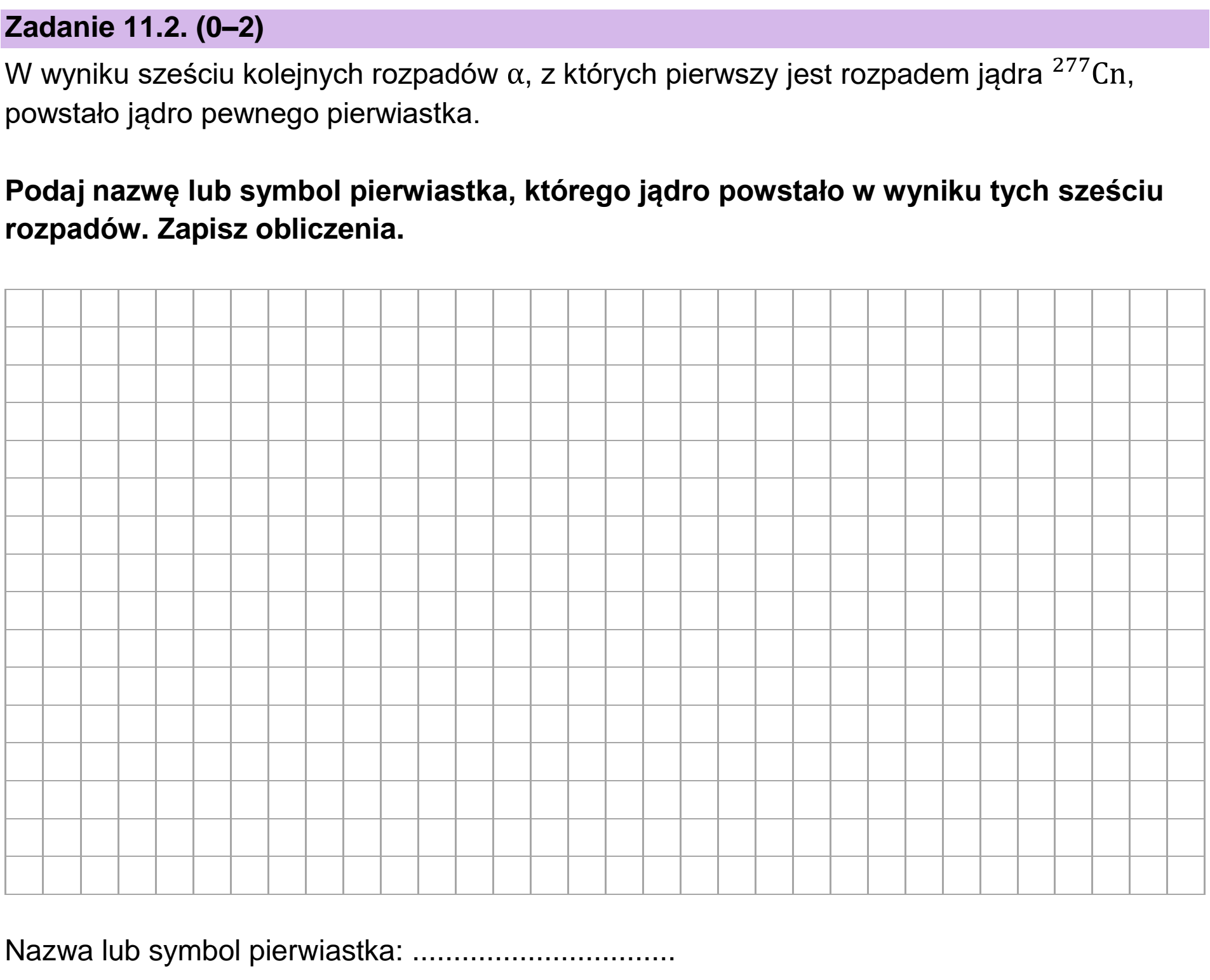 Matura, maj 2023, zadanie 11.2