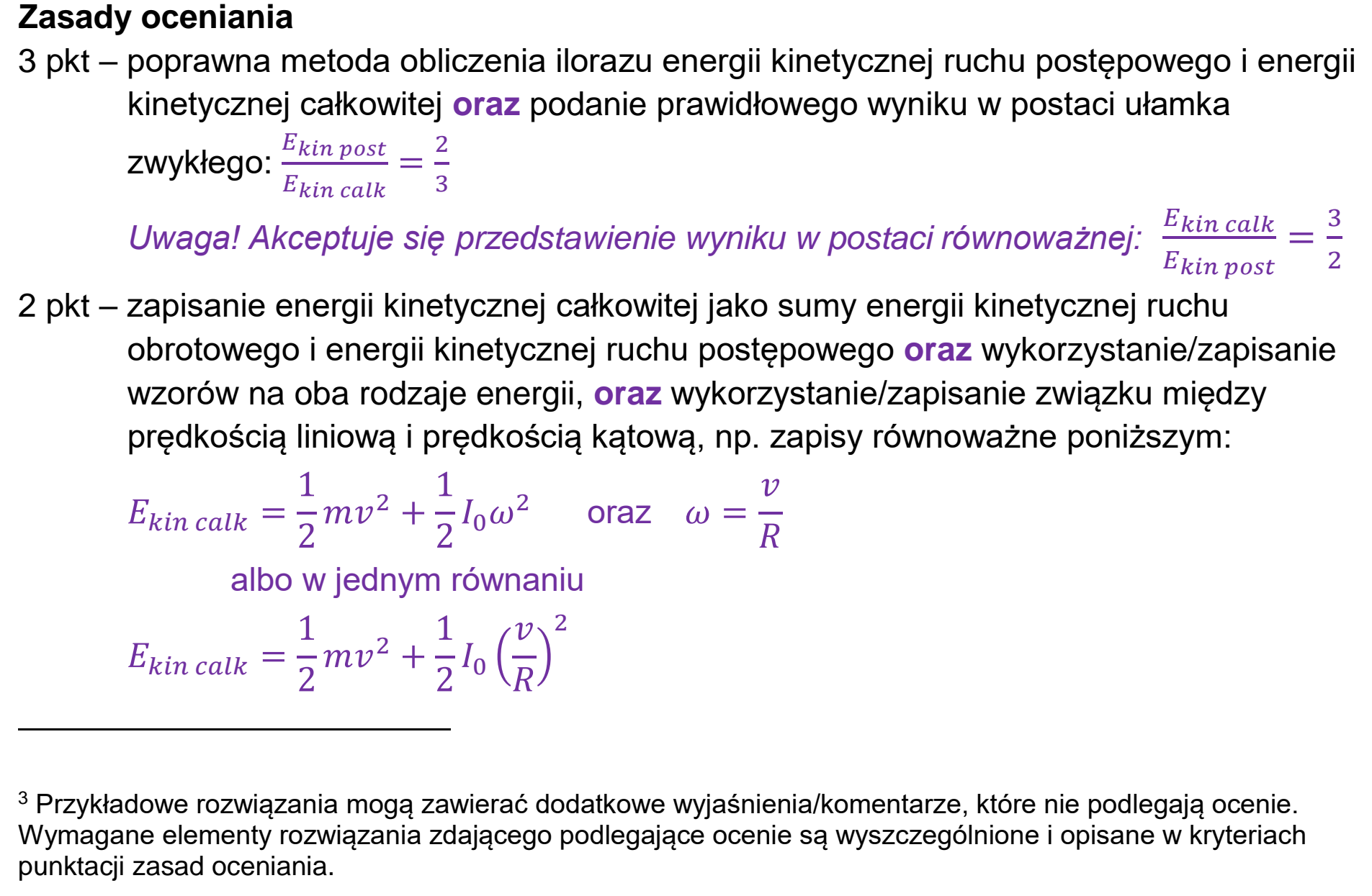 Matura, maj 2024, odpowiedź do zadania 2.1, fragment 1