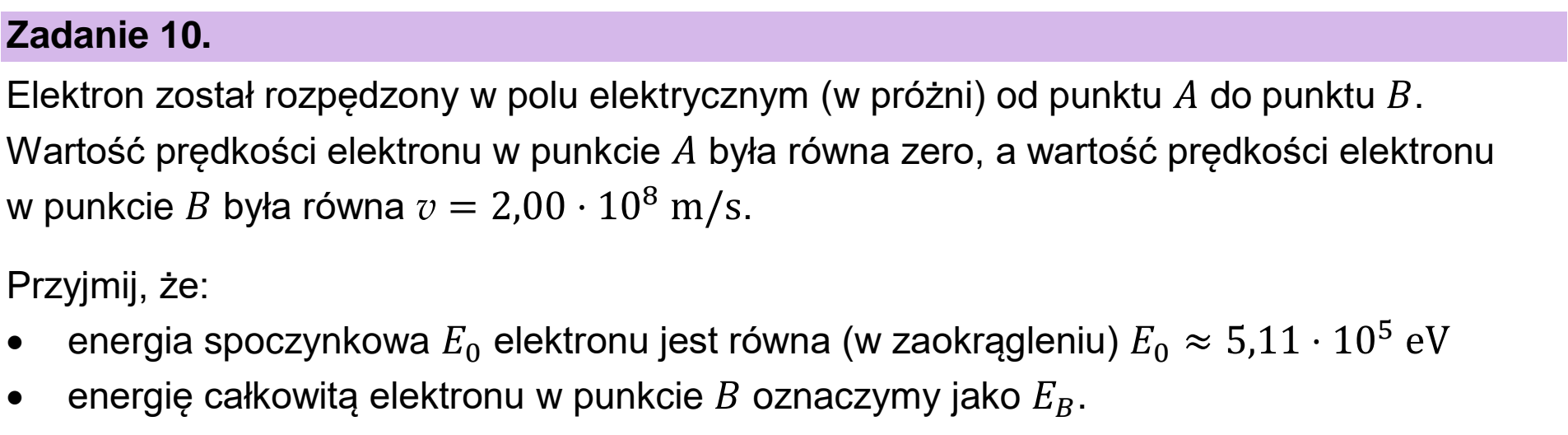 Matura, maj 2024, wstęp zadania 10
