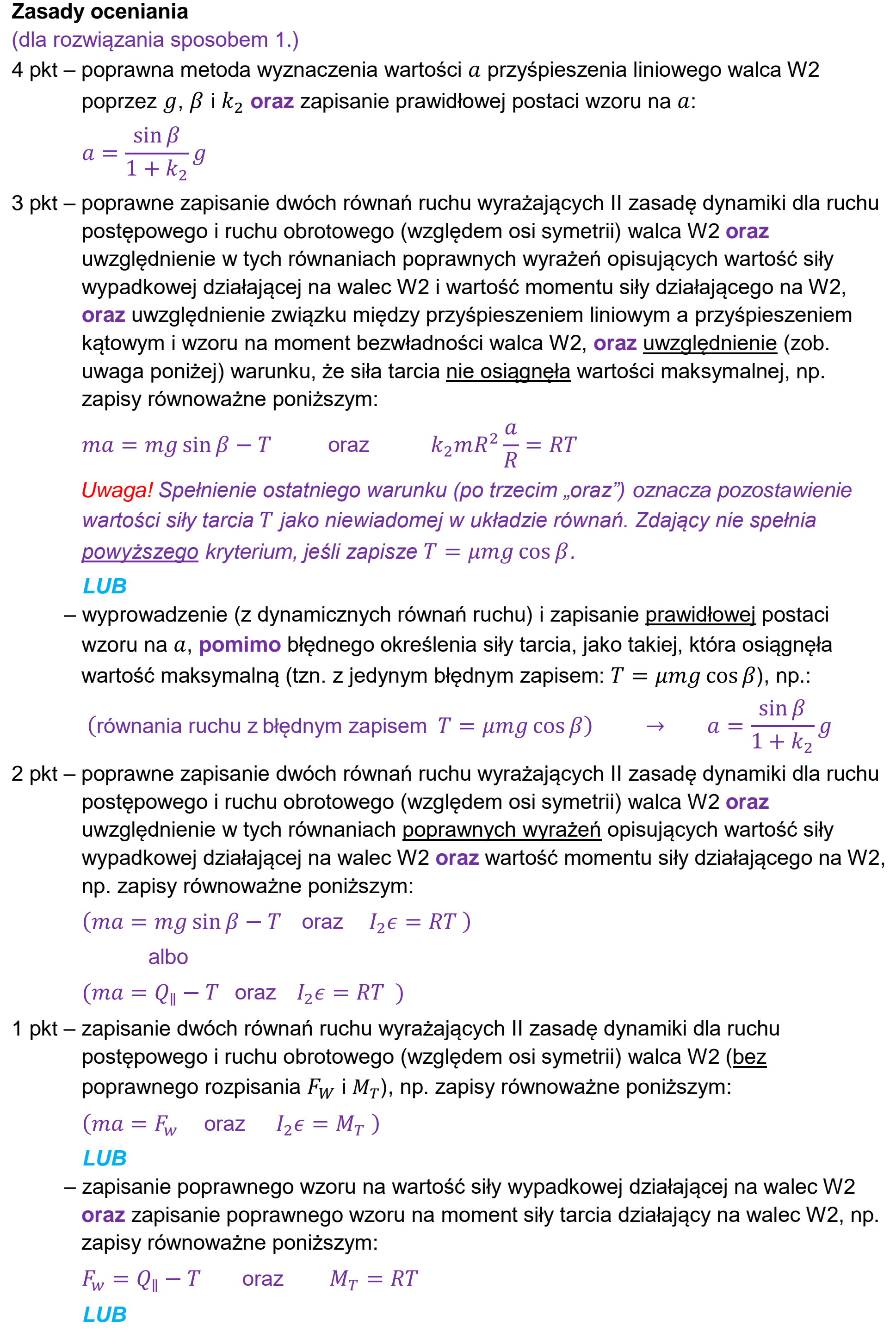 Matura, maj 2025, odpowiedź do zadania 2.2