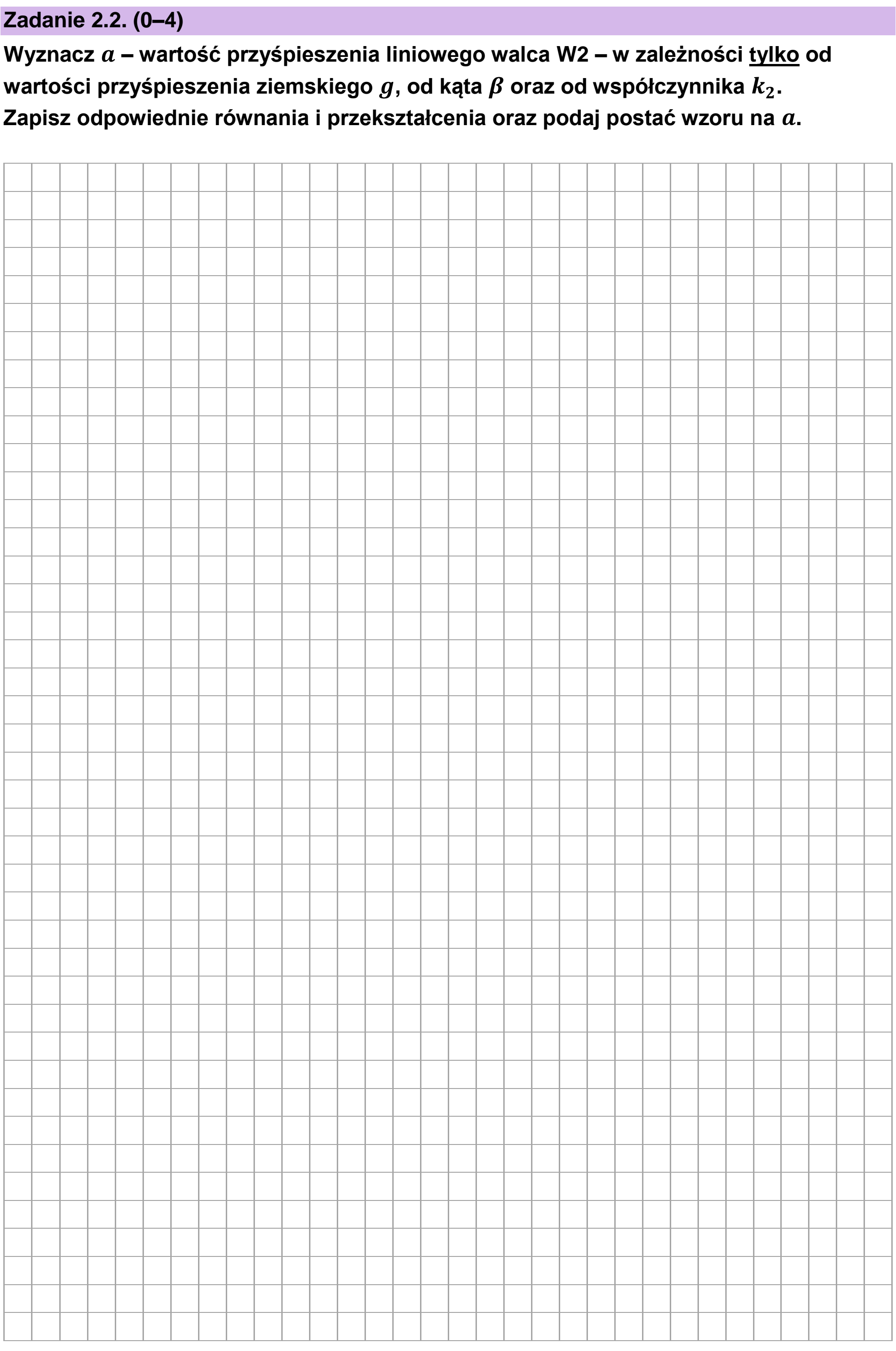 Matura, maj 2025, zadanie 2.2