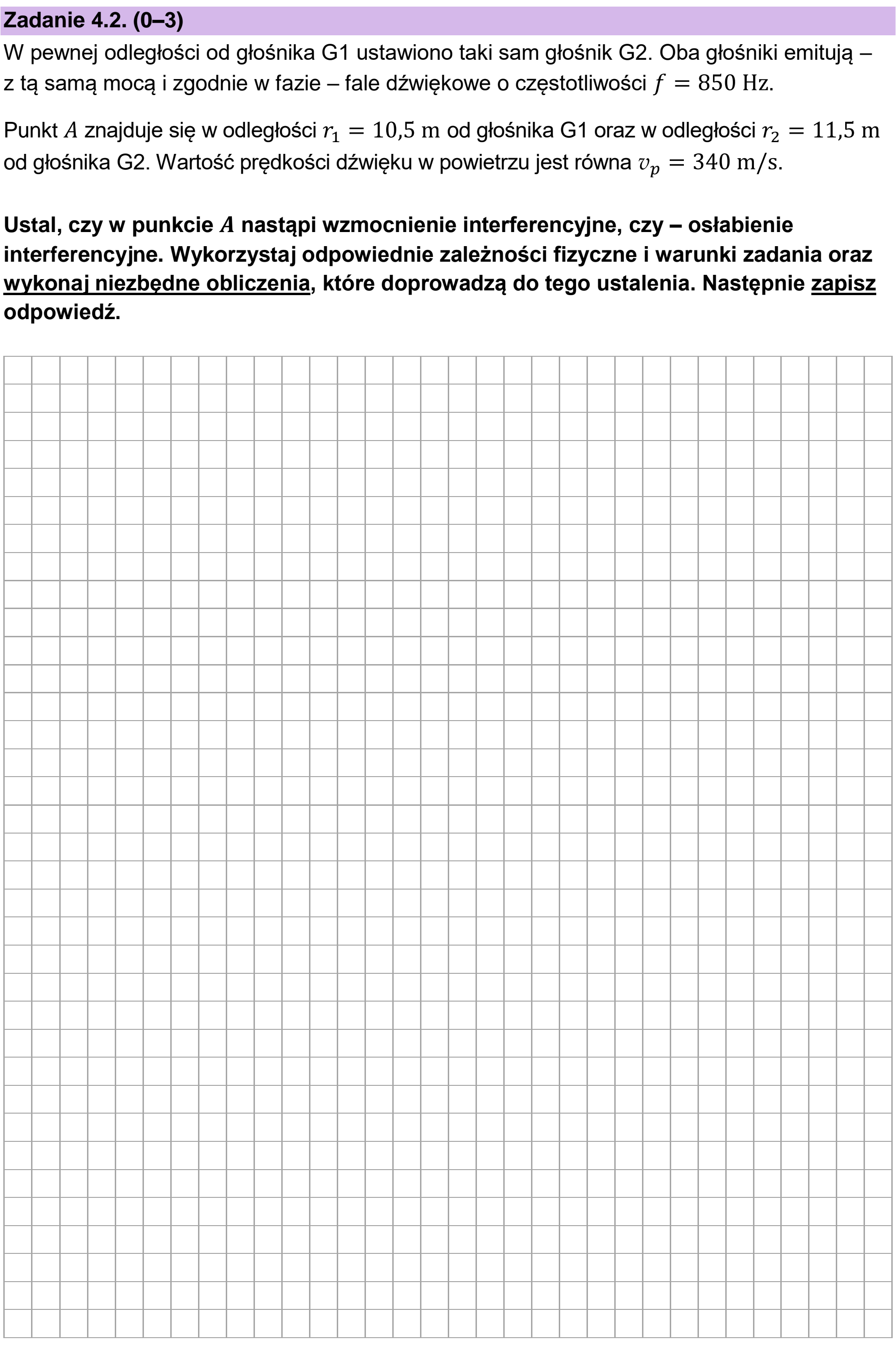 Matura, maj 2025, zadanie 4.2