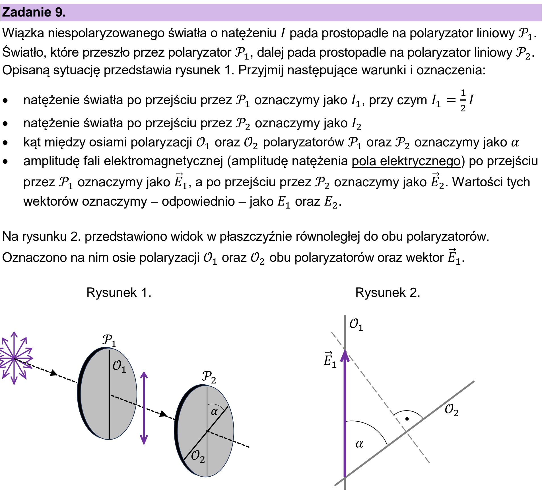 Matura, maj 2025, wstęp zadania 9