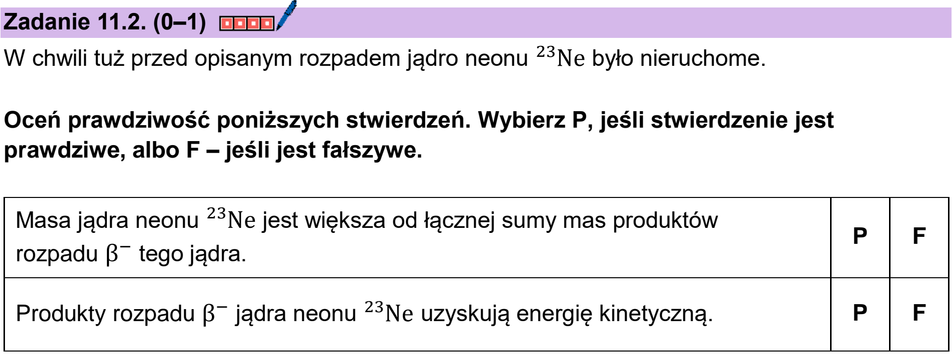 Matura, maj 2026, zadanie 11.2