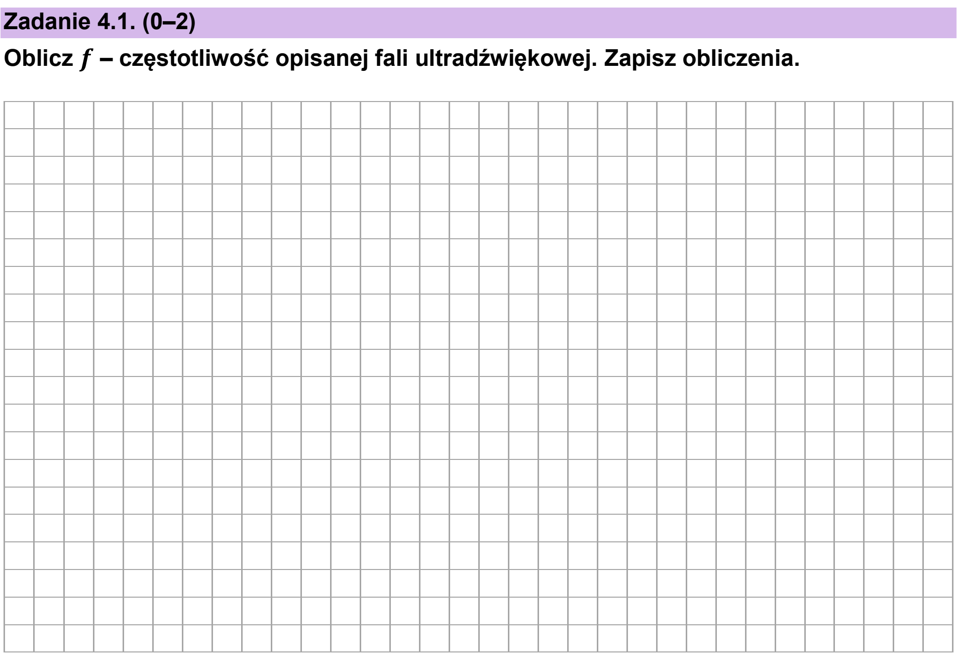 Matura, maj 2026, zadanie 4.1