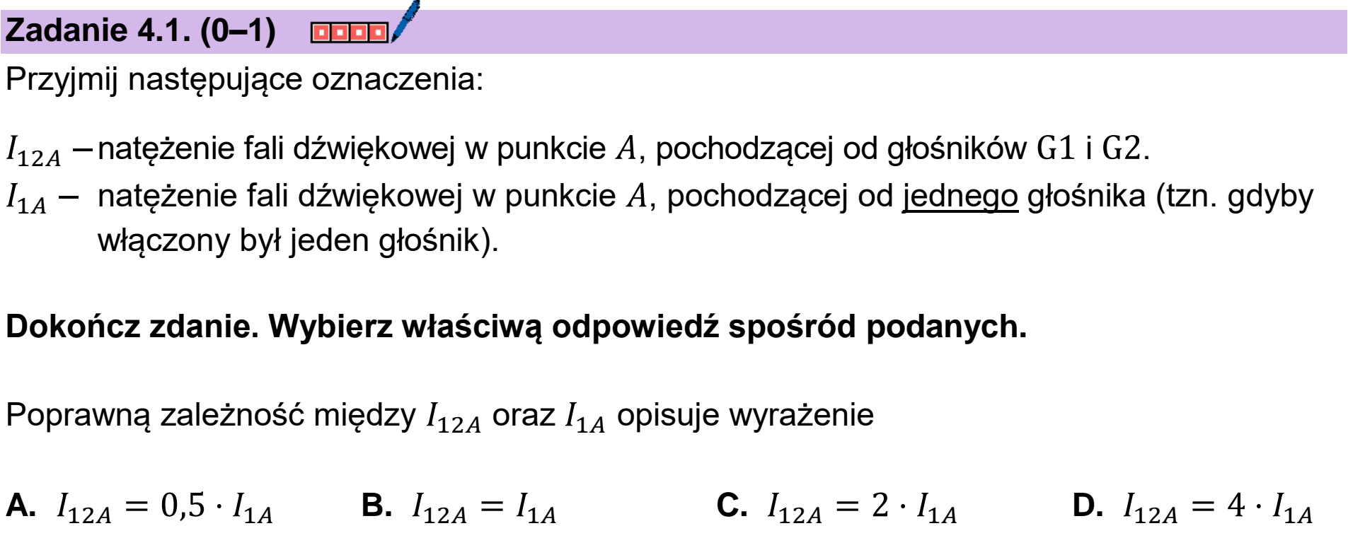 Matura próbna, styczen 2026, zadanie 4.1