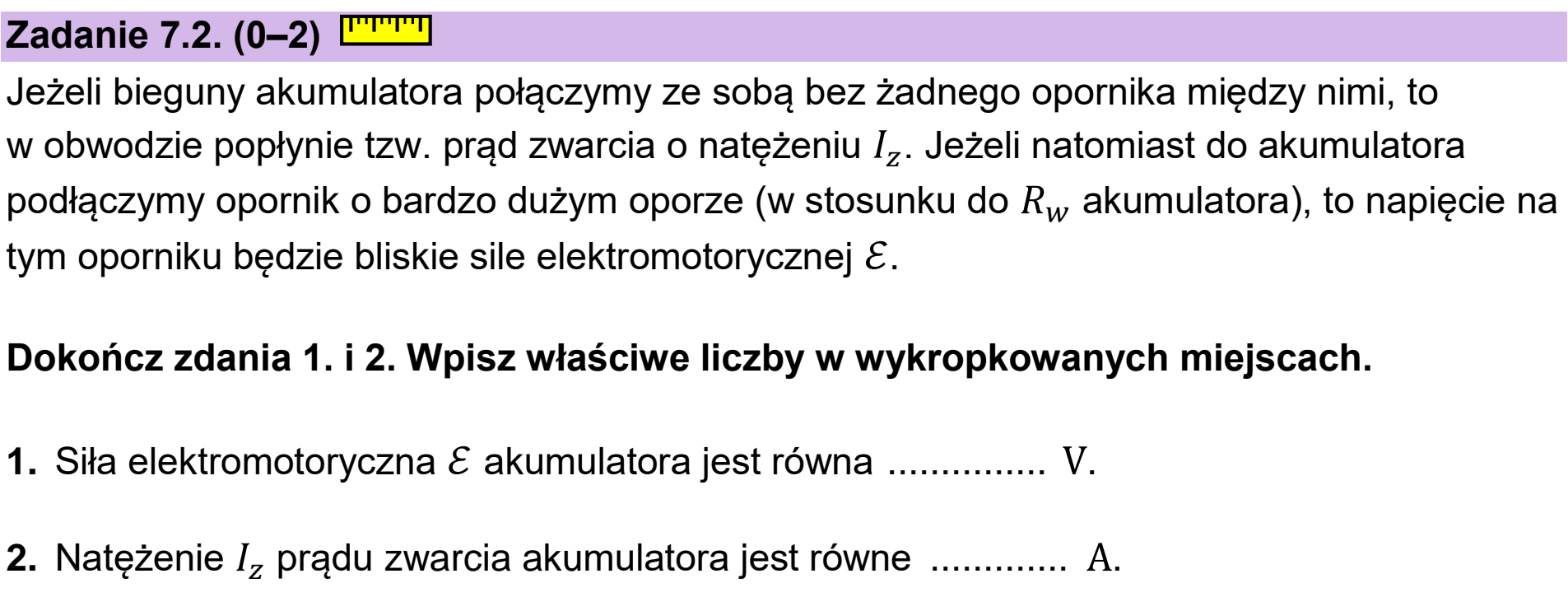 Matura próbna, styczen 2026, zadanie 7.2