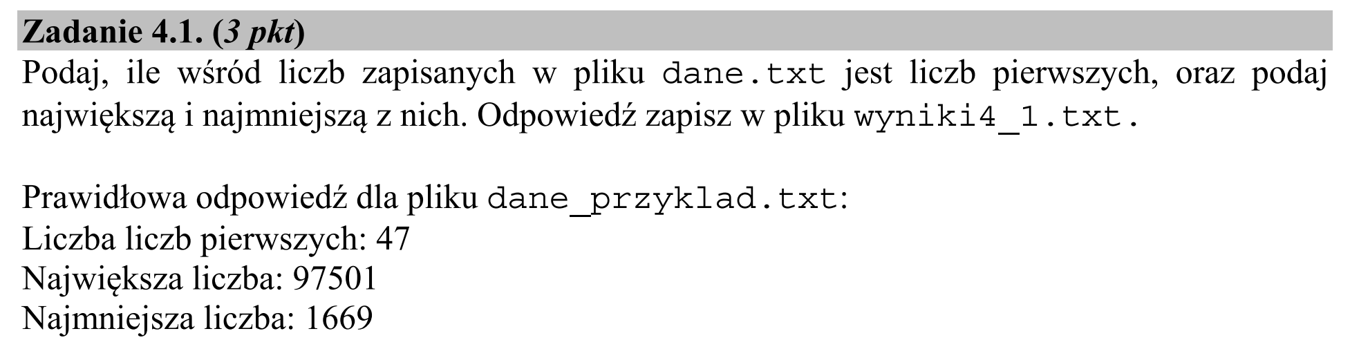 Matura, czerwiec 2020, zadanie 4.1