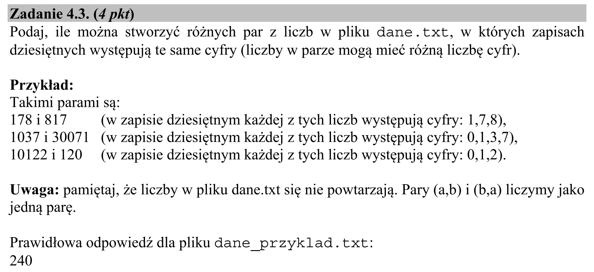 Matura, czerwiec 2020, zadanie 4.3