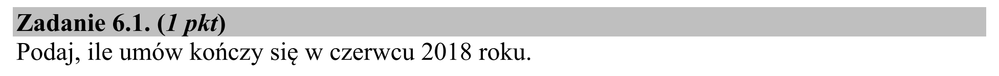 Matura, czerwiec 2020, zadanie 6.1