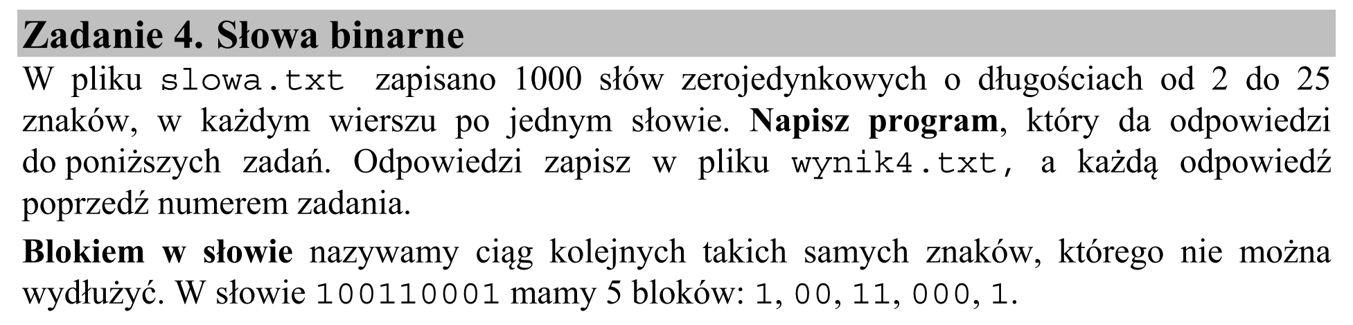 Matura, maj 2015, wstęp zadania 4