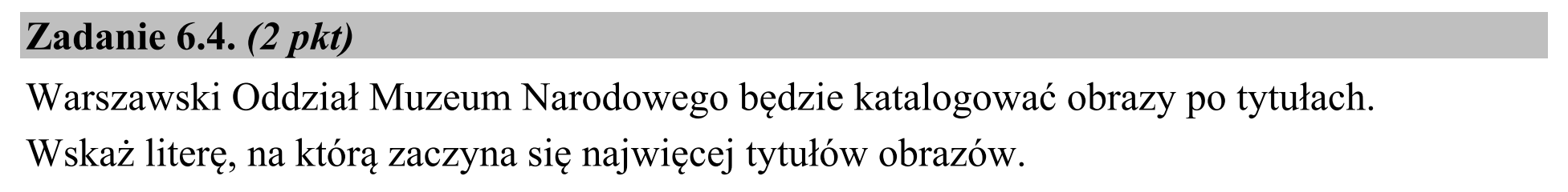 Matura, maj 2016, zadanie 6.4