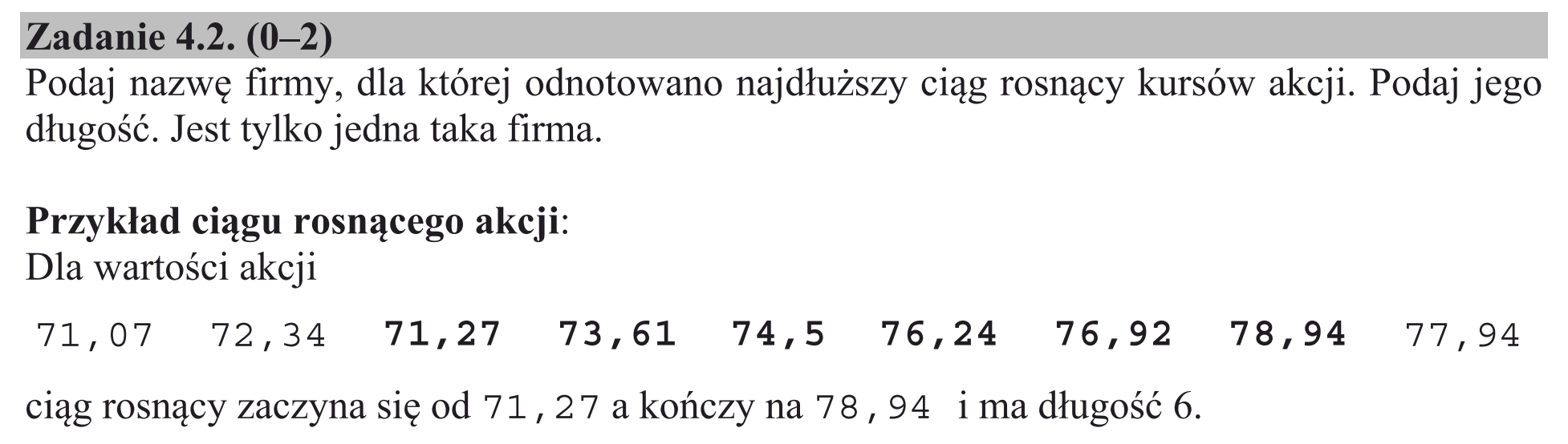 Matura, maj 2018, zadanie 4.2