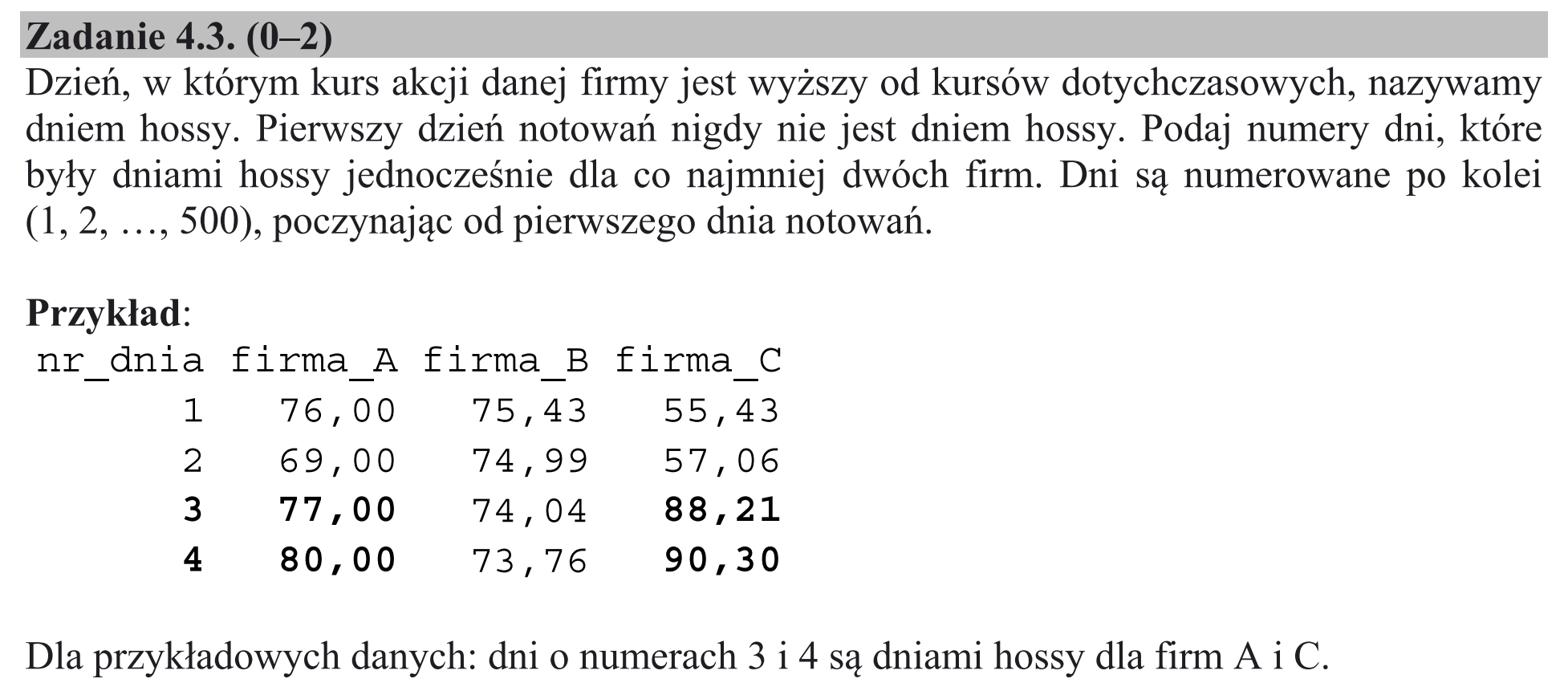 Matura, maj 2018, zadanie 4.3