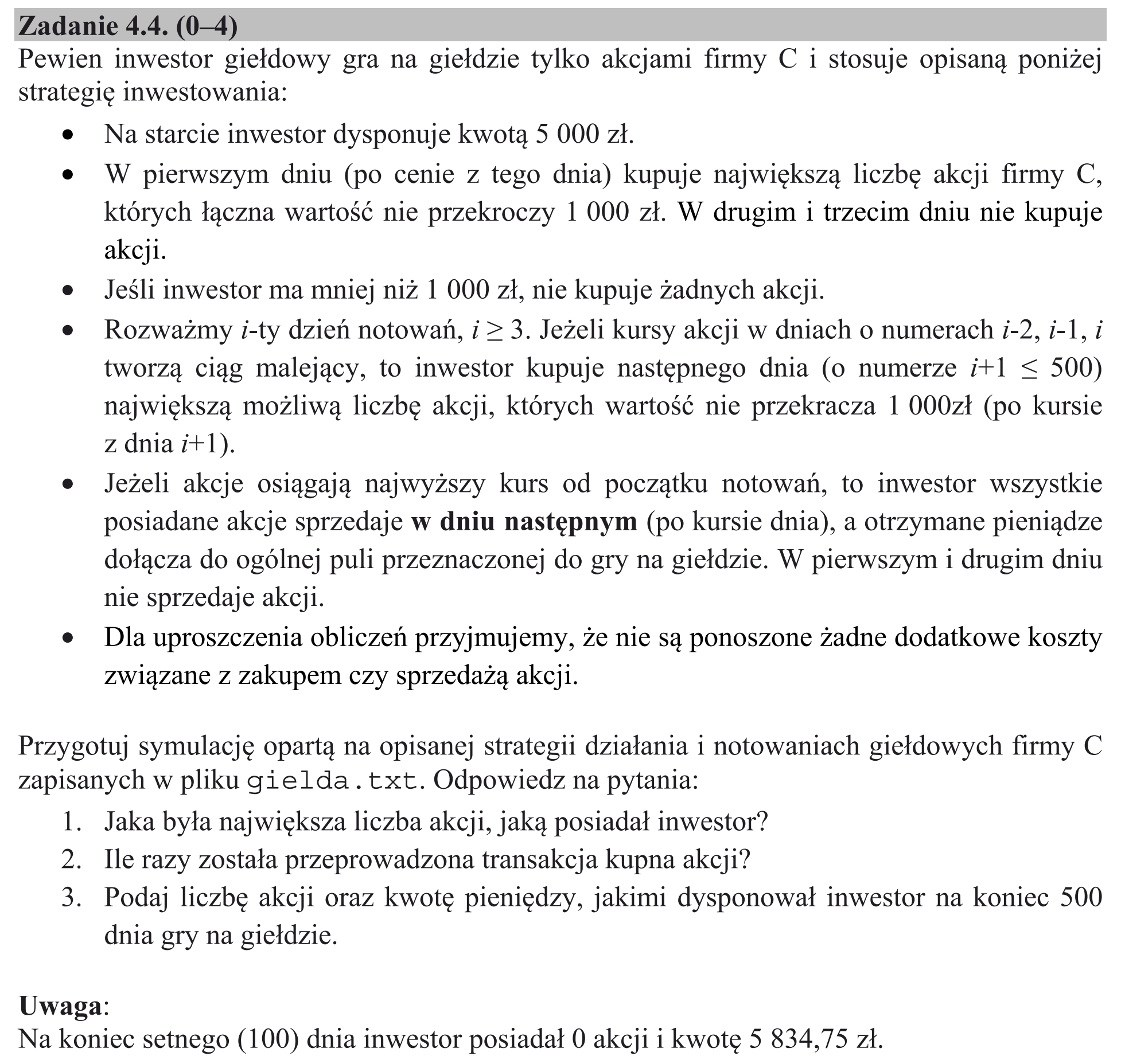 Matura, maj 2018, zadanie 4.4