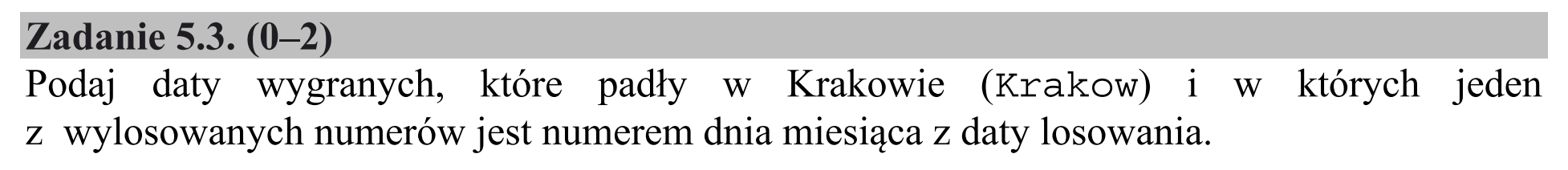 Matura, maj 2018, zadanie 5.3