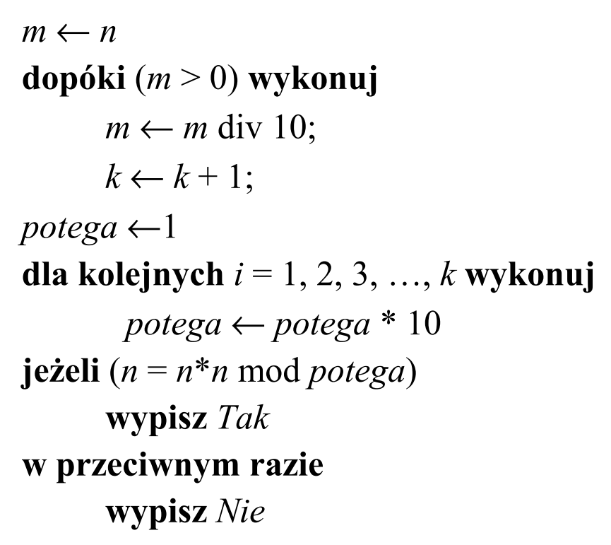 Matura, maj 2018, odpowiedź do zadania 2.2, fragment 2