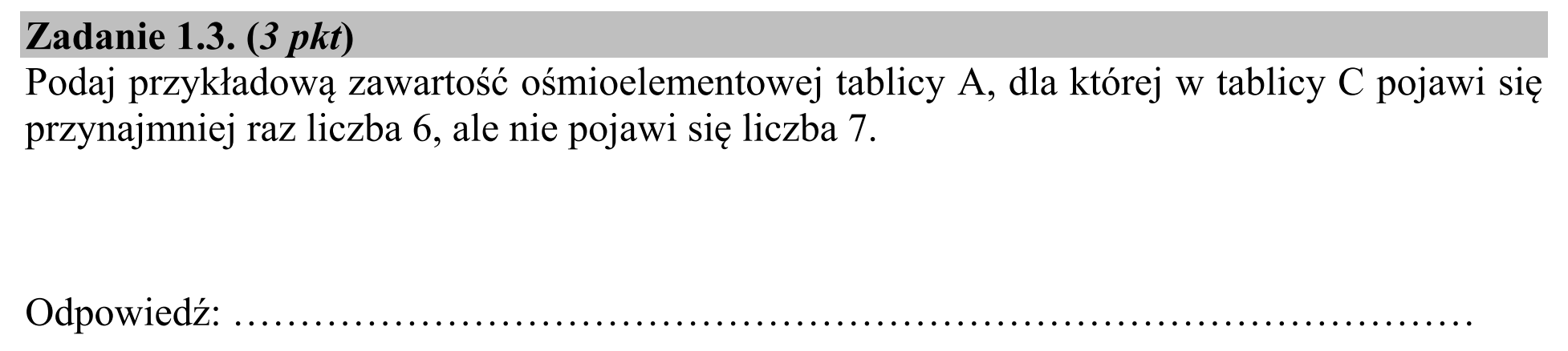 Matura, maj 2019, zadanie 1.3