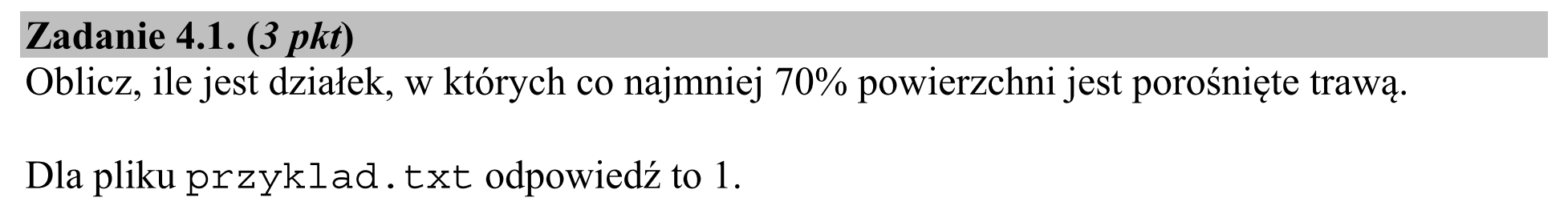 Matura, maj 2019, zadanie 4.1