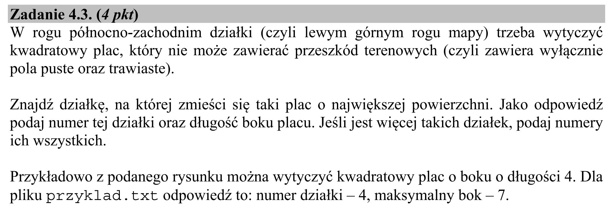 Matura, maj 2019, zadanie 4.3