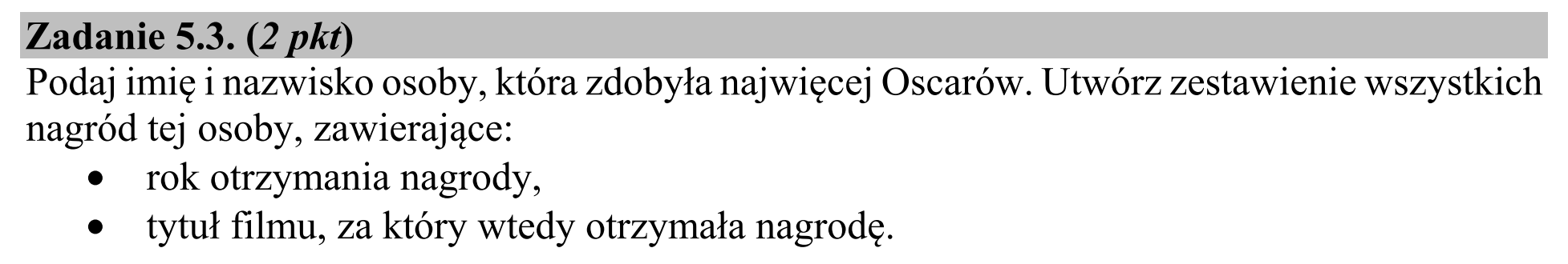 Matura, maj 2019, zadanie 5.3
