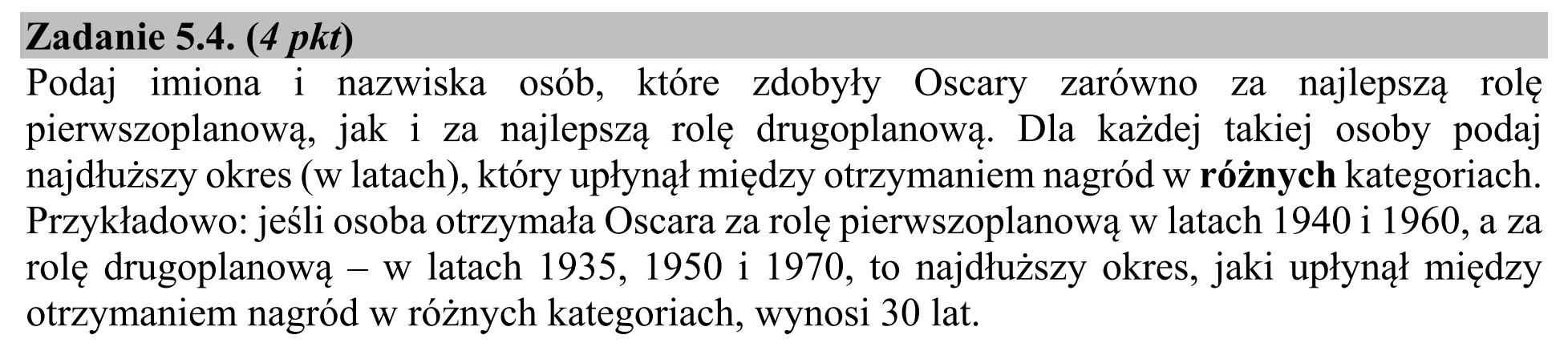 Matura, maj 2019, zadanie 5.4