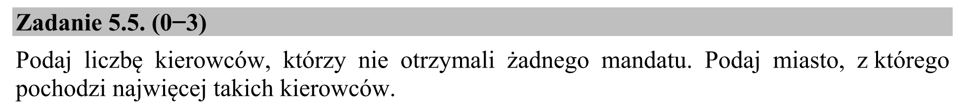 Matura dodatkowa, czerwiec 2015, zadanie 5.5