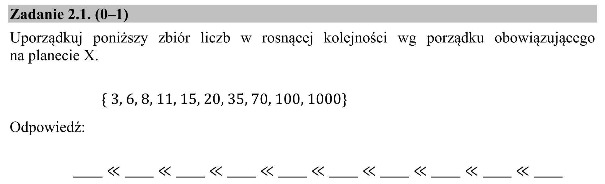 Matura dodatkowa, czerwiec 2016, zadanie 2.1