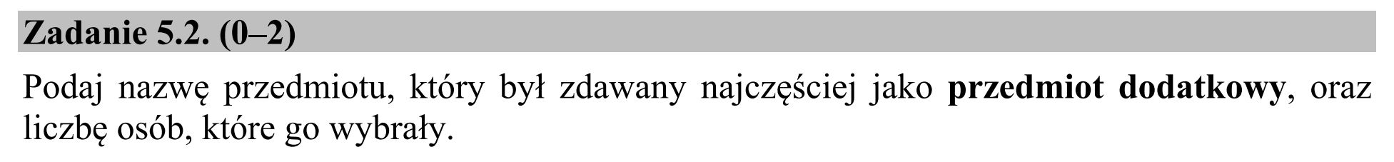 Matura dodatkowa, czerwiec 2016, zadanie 5.2