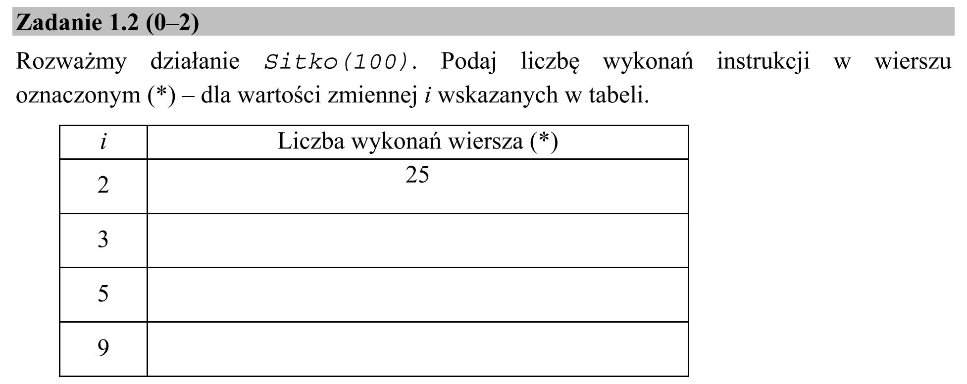 Matura dodatkowa, czerwiec 2017, zadanie 1.2