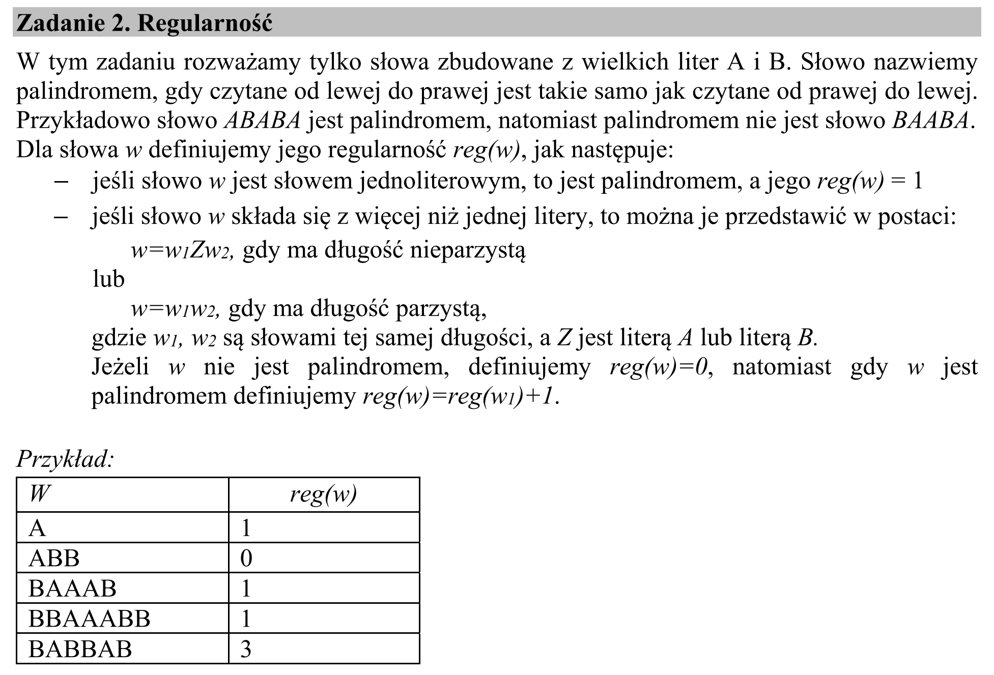 Matura dodatkowa, czerwiec 2017, wstęp zadania 2