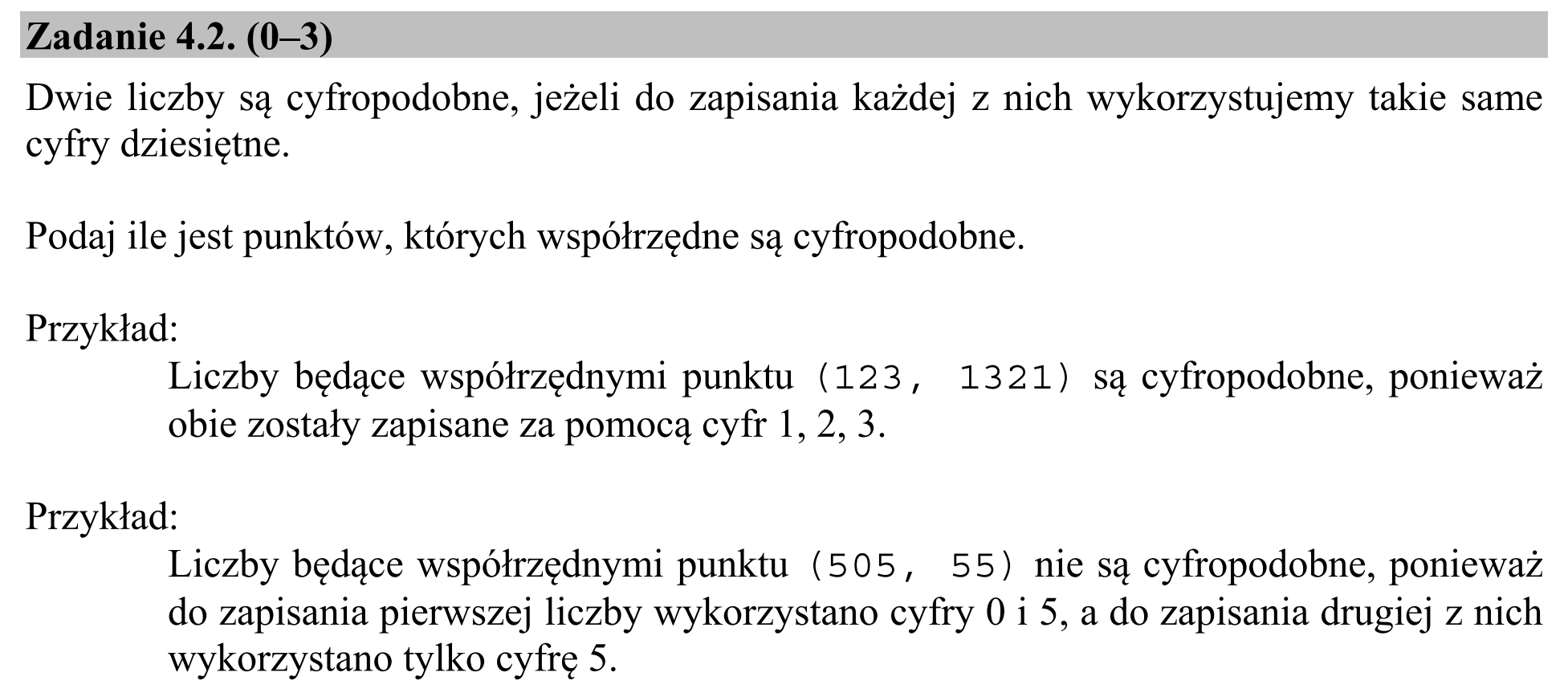 Matura dodatkowa, czerwiec 2017, zadanie 4.2