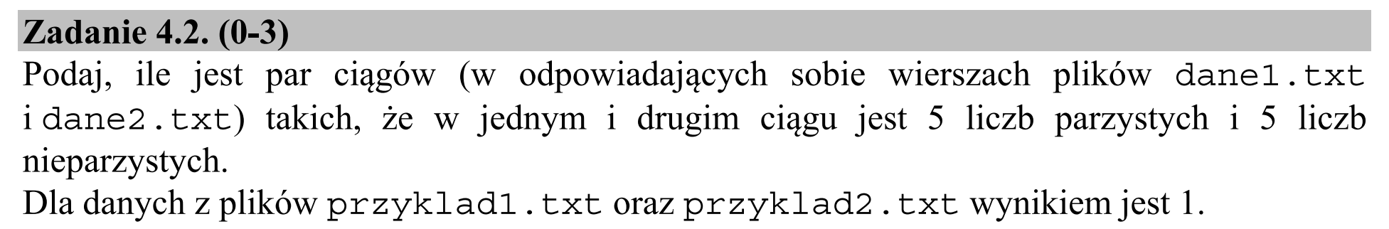 Matura dodatkowa, czerwiec 2018, zadanie 4.2
