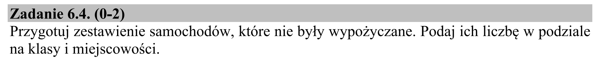 Matura dodatkowa, czerwiec 2018, zadanie 6.4