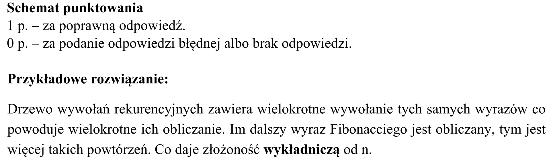Matura dodatkowa, czerwiec 2018, odpowiedź do zadania 2.2
