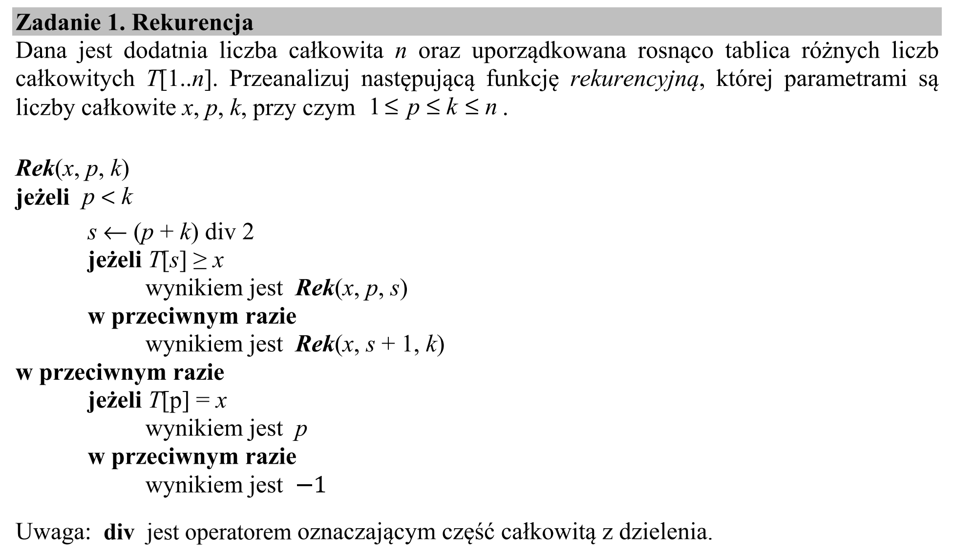 Matura dodatkowa, czerwiec 2019, wstęp zadania 1