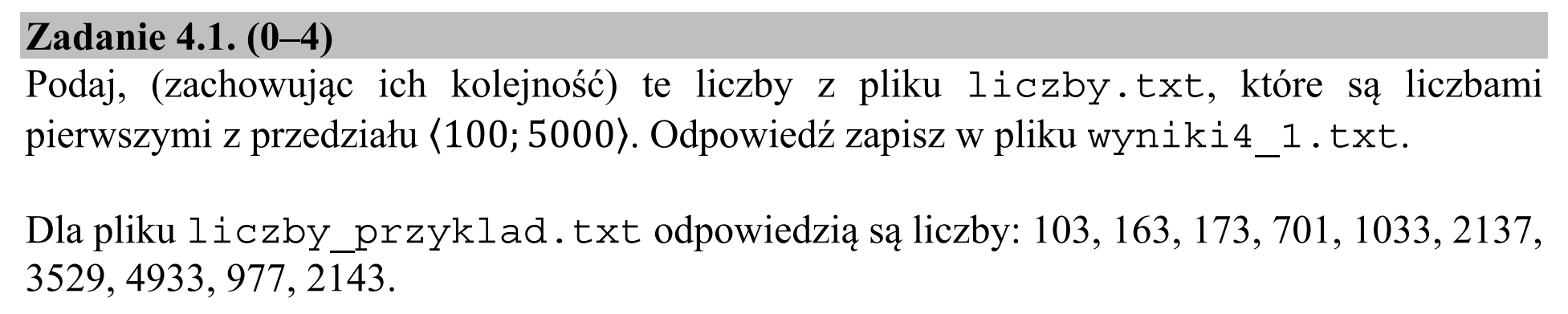 Matura dodatkowa, czerwiec 2019, zadanie 4.1