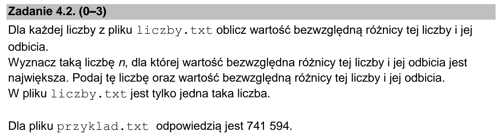 Matura dodatkowa, czerwiec 2022, zadanie 4.2