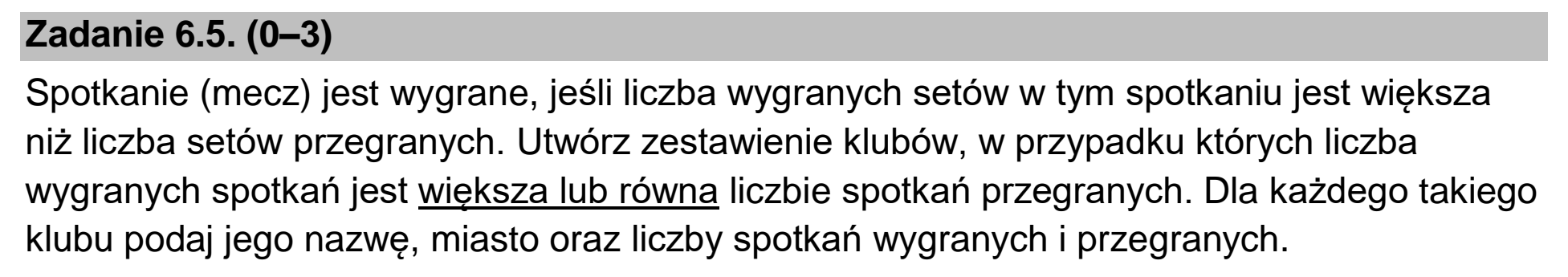 Matura dodatkowa, czerwiec 2022, zadanie 6.5