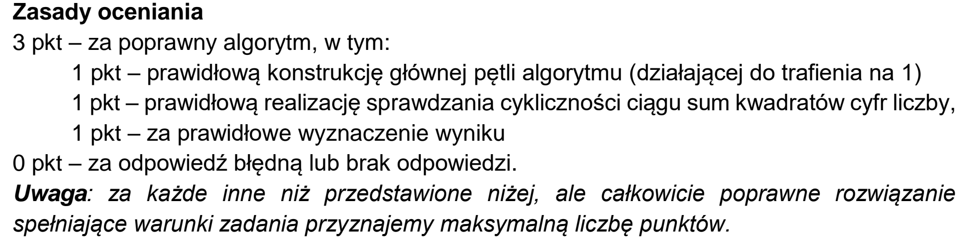 Matura dodatkowa, czerwiec 2022, odpowiedź do zadania 1.3, fragment 1