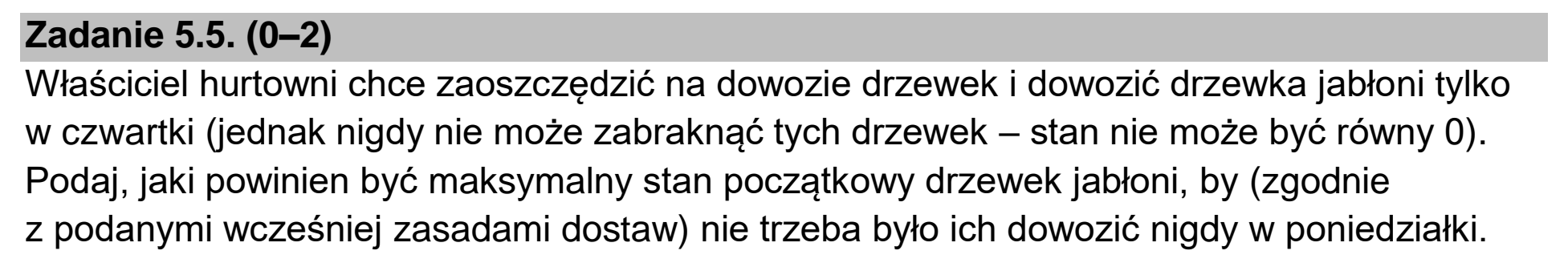Matura dodatkowa, czerwiec 2023, zadanie 5.5