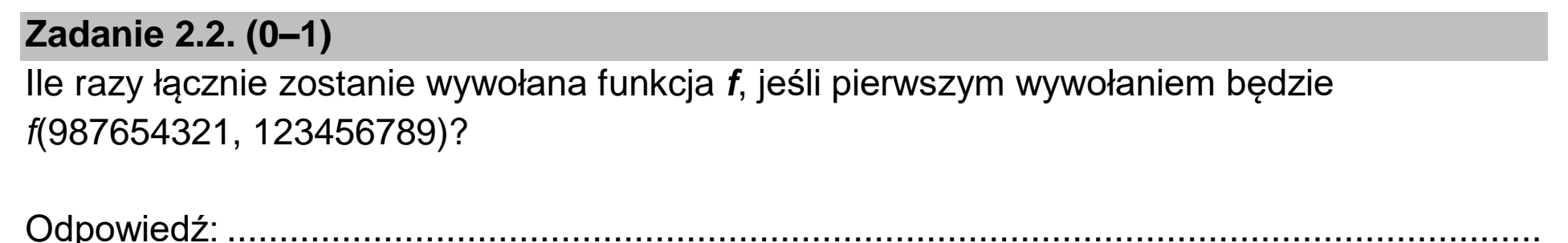 Matura dodatkowa, czerwiec 2025, zadanie 2.2