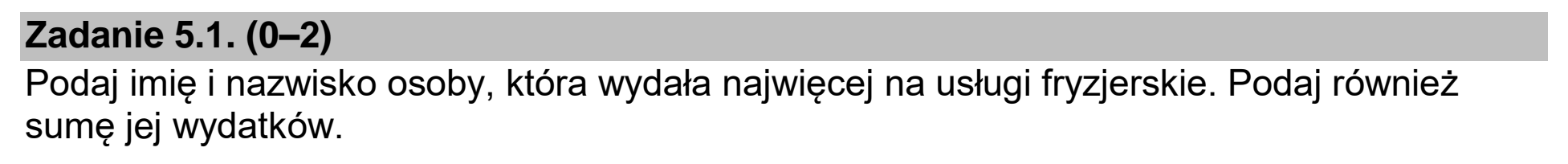 Matura dodatkowa, czerwiec 2025, zadanie 5.1