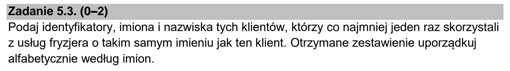 Matura dodatkowa, czerwiec 2025, zadanie 5.3
